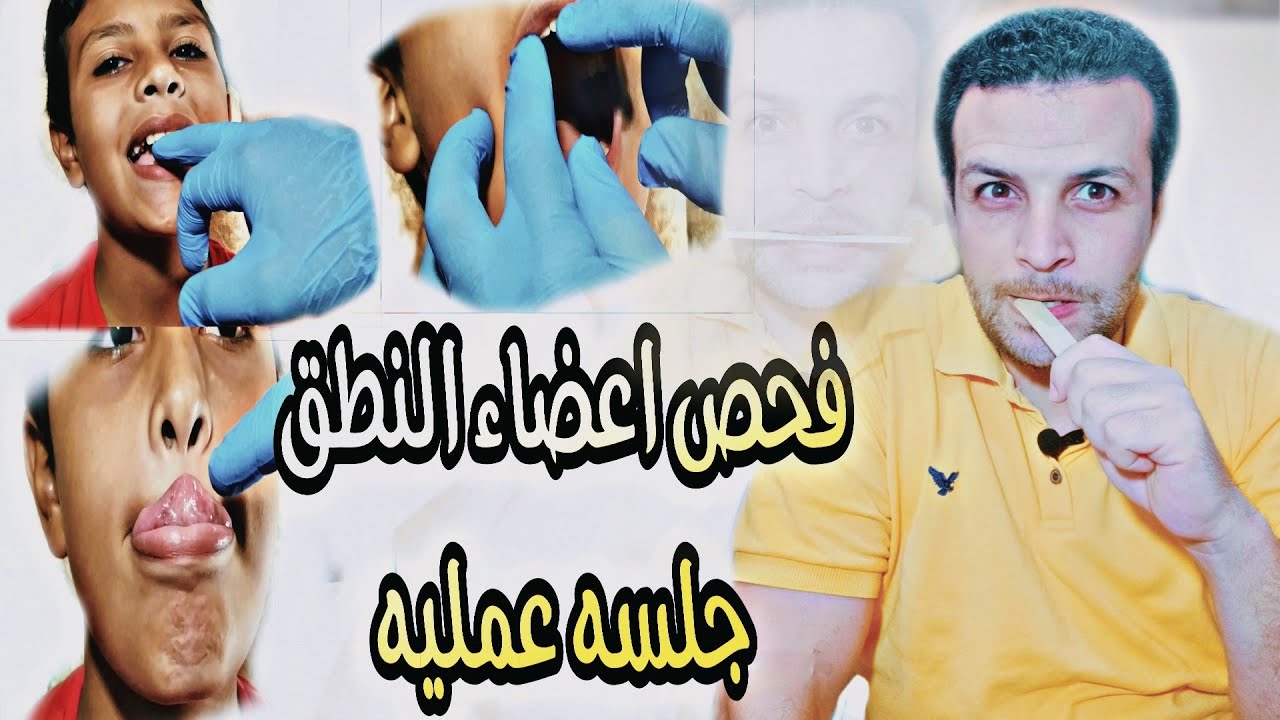 طريقه فحص اعضاء النطق واجهزة الكلام بشكل عملى ومفصل | الجزء الاول