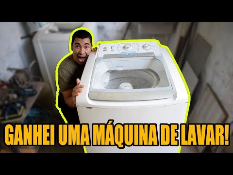 Desmontando uma maquina de lavar roupas!