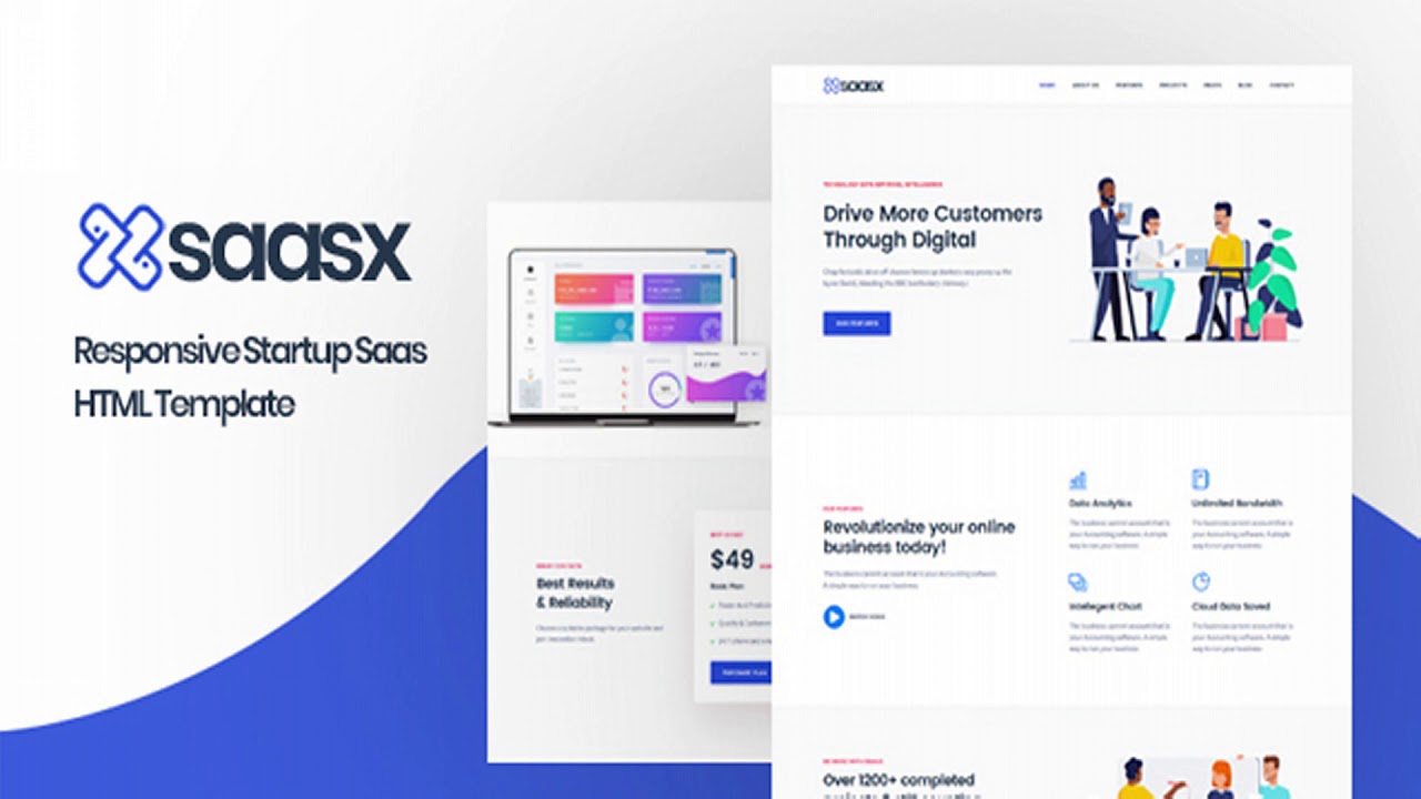 SaasX - Saas Startup HTML Template | Themeforest Website Templates and ...