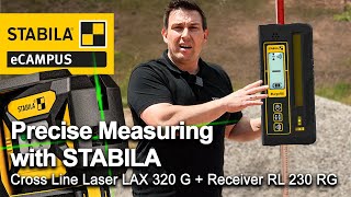 Precise Measuring with STABILA | Cross Line Laser LAX 320 G + Receiver RL 230 RG