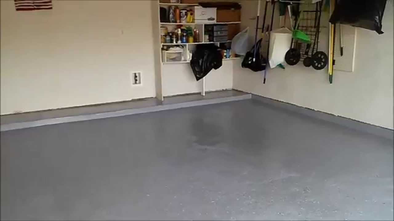 Como Pintar El Piso Del Garage - Youtube