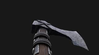 Viking Axe 3D modelling and Texturing