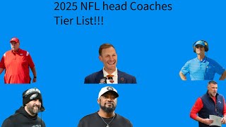 I put the 2025 NFL head coaches into a tier list.