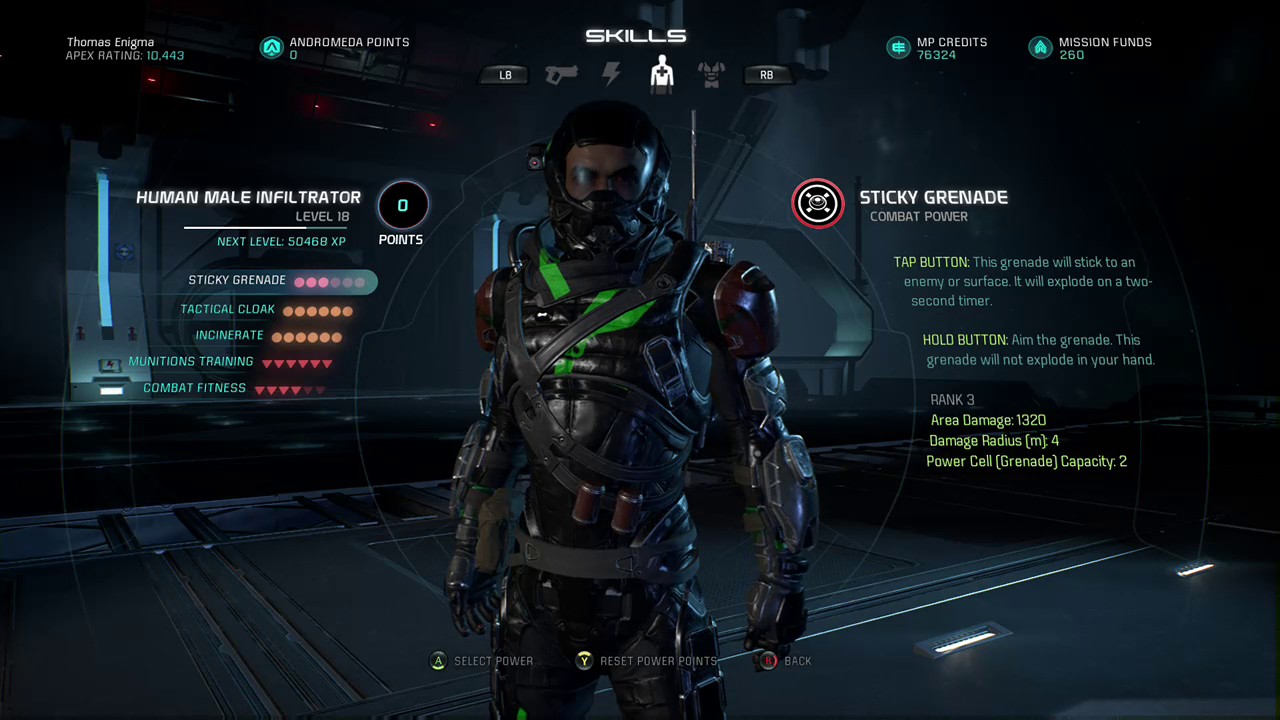 Mass Effect : Andromeda Human infiltrator Build - YouTube.