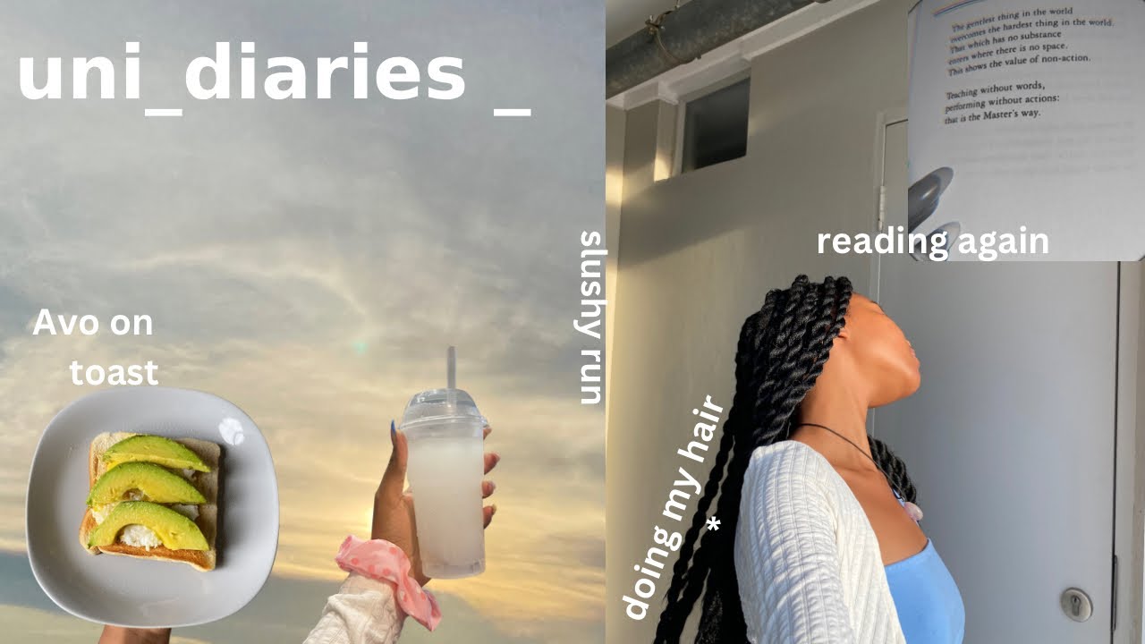 uni diaries | a very productive week of studying + late nights at the library and doing my hair