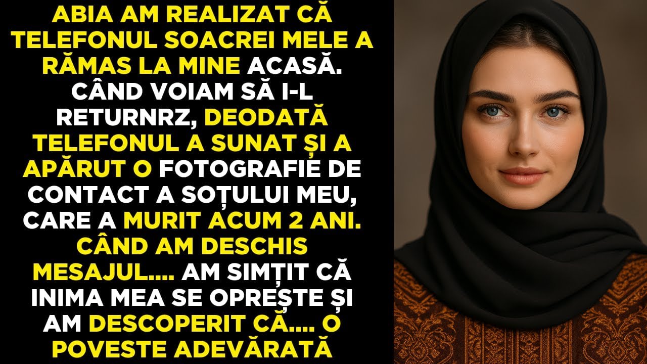 Am văzut un mesaj de la soțul meu mort acum 2 ani pe telefonul soacrei – am rămas fără aer...