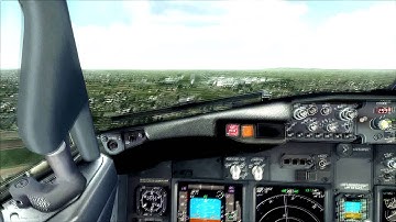 FSX - PMDG 737 NGX Landing at London Gatwick(EGKK) - REX - TrackIR