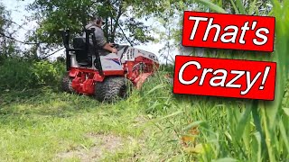 Ventrac 4520z Destroys Tall Thick Grass