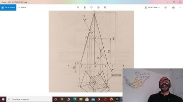 section of pentagonal pyramid