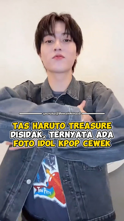 Tas Haruto Treasure Disidak, Ternyata Ada Foto Idol Kpop Cewek #kpop #shorts