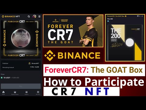 Binance Forever CR7 The GOAT Box New CR7 NFT Collection Binance Mystery Box 