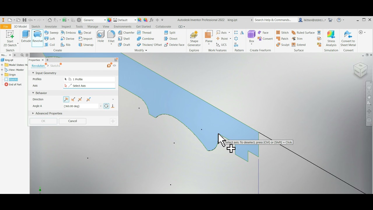missing video revolve step - YouTube