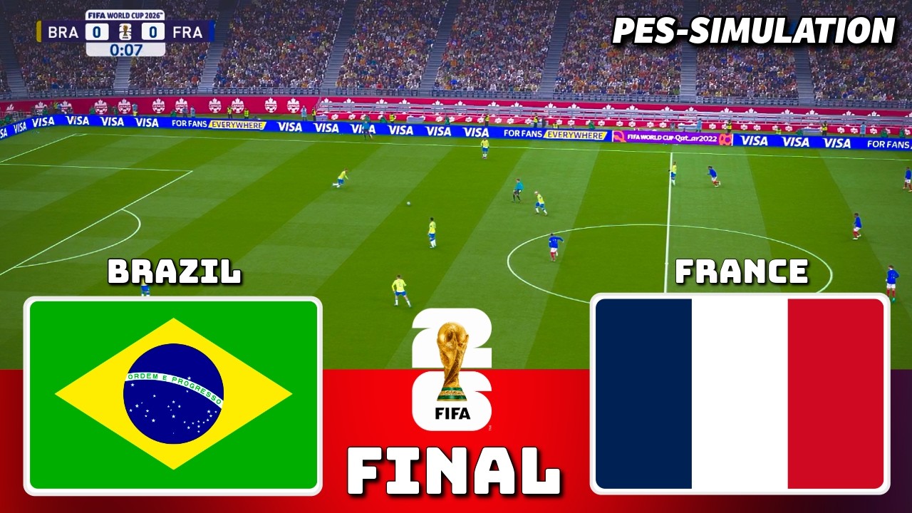 BRAZIL vs FRANCE | FIFA World Cup 2026 | Final | PES 21 Simulation