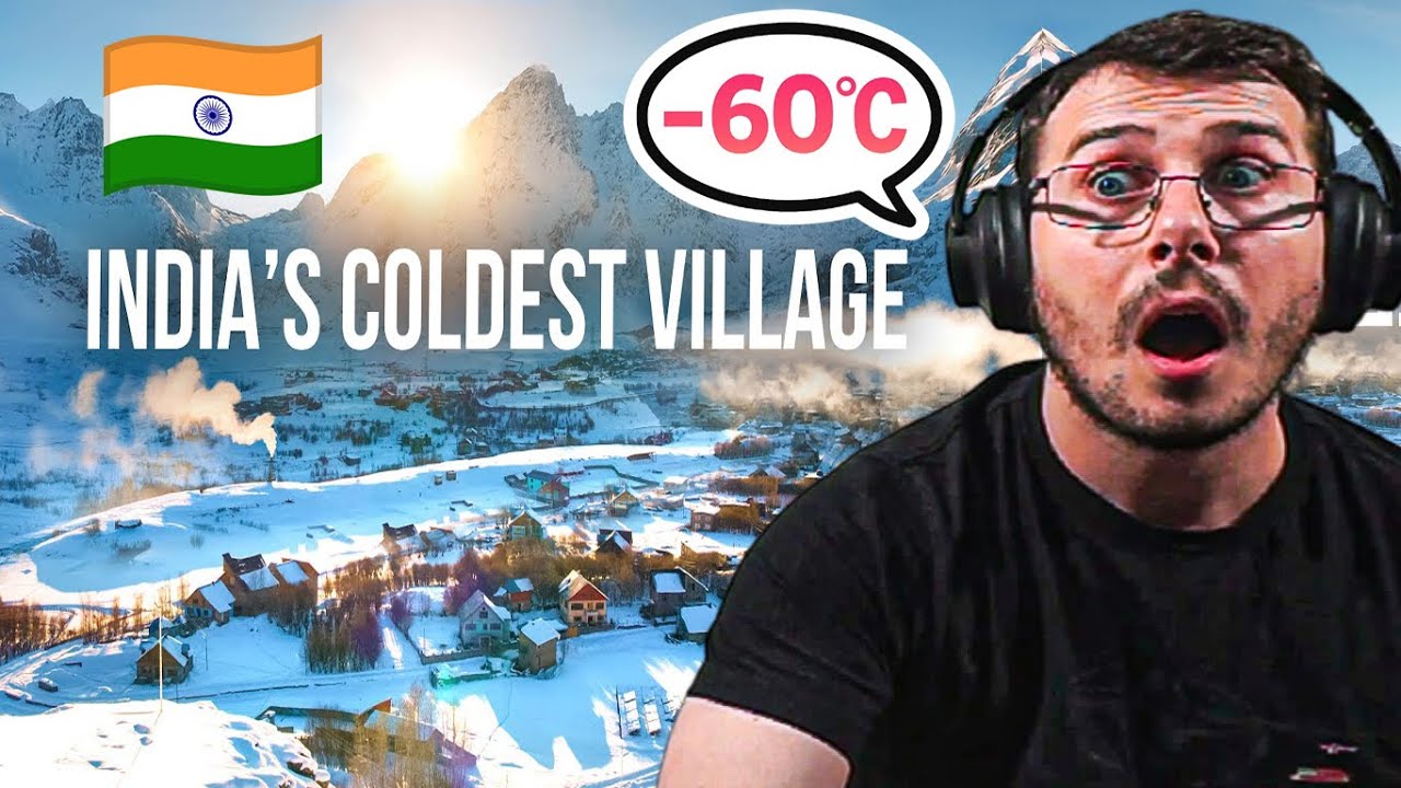 Реакция на жизнь в самой холодной деревне Индии 🇮🇳 | -60°C — это БЕЗУМИЕ!