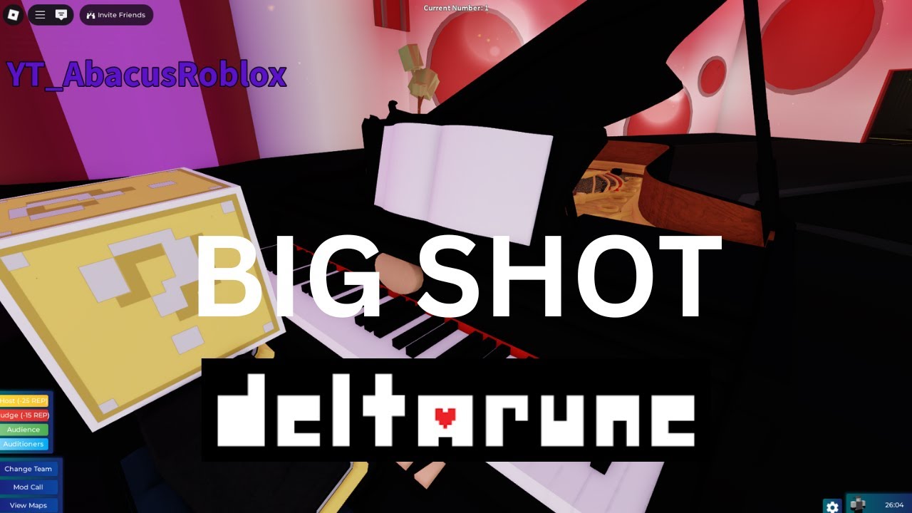 BIG SHOT Deltarune Roblox Got Talent Piano SHEETS YouTube Maxresdefault 