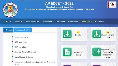 AP EDCET 2022 Counselling Online Registration Web Option