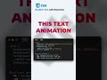 CSS Gradient Text with Animation