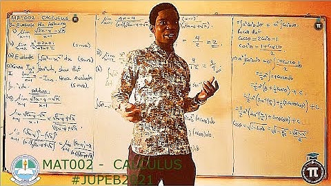 JUPEB 2021 Mathematics Prep - Calculus (MAT002) 2020 Past Question Solved || IJMB2021 || Diploma.