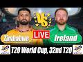 Zimbabwe vs Ireland Score | IRE vs ZIM Score 32nd T20 Commentary | T20 World Cup 2026
