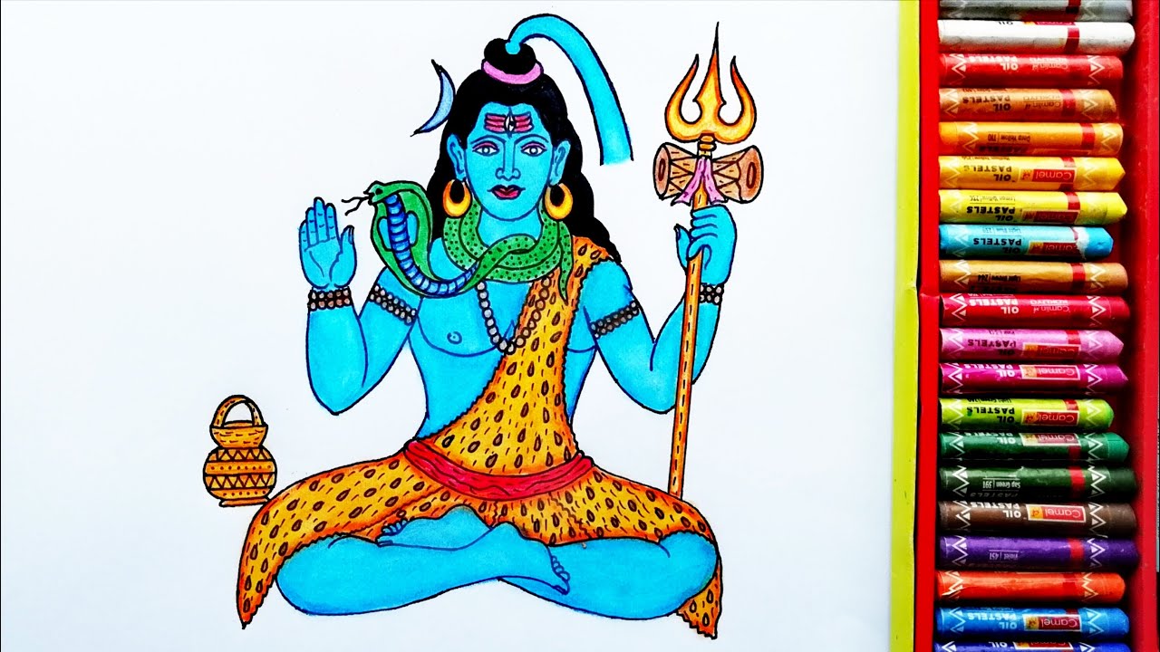 How to Draw Lord Shiva Step By Step | Drawing Of Lord Shiv Ji | God