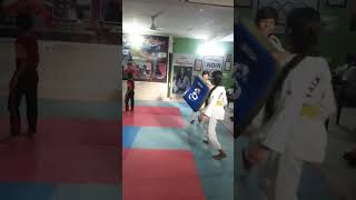 Today Taekwondo Training 18/08/2023|  backward back  kick | #viral #trending #youtubeshorts #shorts