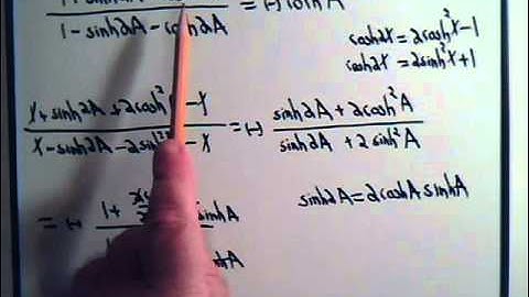 Hyperbolic Identities Example 5