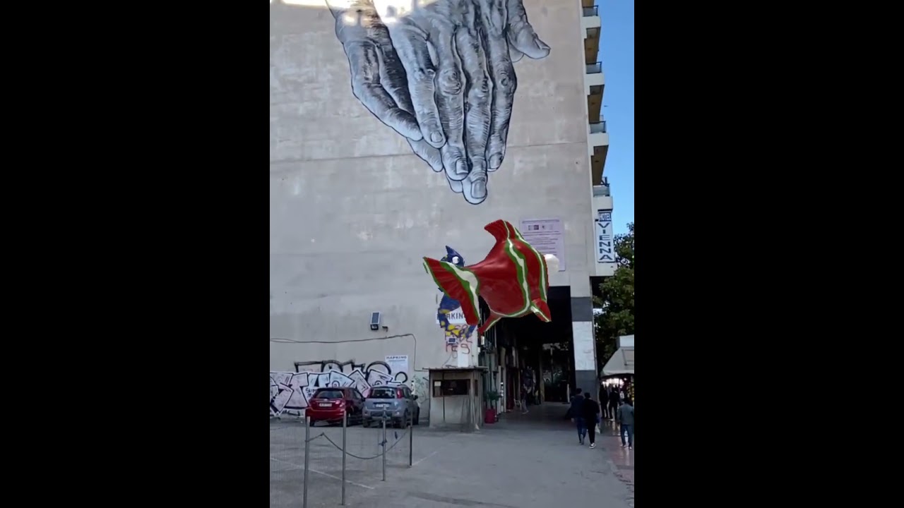 Augmented Reality in central Athens, Greece
