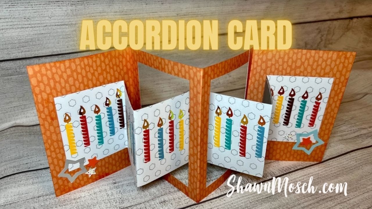 Learn to make an Accordion Card with your Cricut! cardmaking YouTube