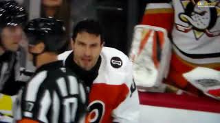 NHL Hockey fight - Garnet Hathaway(Flyers) vs. Radko Gudas(Ducks)