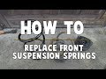 How to replace front suspension springs - Renault Clio 3