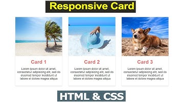 Responsive Card Design | Web Development For Beginners | HTML & CSS Tutorial