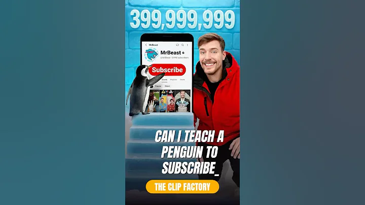 Can I Teach a Penguin To Subscribe @TheClipFactory-2025 #mrbeast