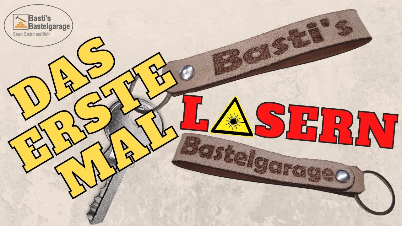 Leder schneiden & gravieren mit Inkscape & K40 CO2 Laser Cutter | Schlüsselanhänger selber machen