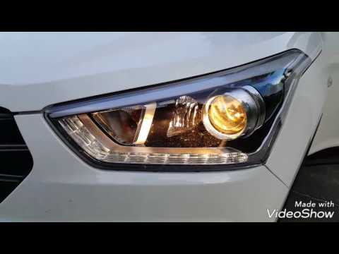 Ближний, дальний, противотуманный и поворотный свет Hyundai Creta