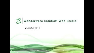 Tutorial Create VB Script Using Wonderware Indusoft