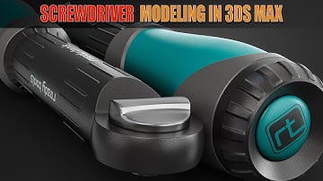 Topology Hard Surface: curve detail of a Screwdriver Modeling In 3ds Max-Part02 #8 || N°_83