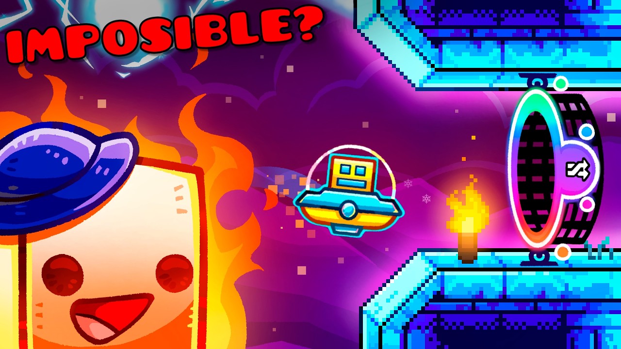 Completé TODO Geometry Dash con PORTALES ALEATORIOS y... sus MONEDAS 🪦 - Pt.2