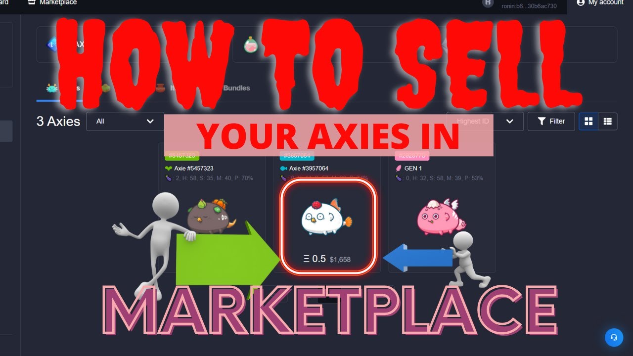 PAANO IBENTA ANG AXIE SA MARKETPLACE | SELLING MY AXIE IN MARKETPLACE | AXIEINFINITY.!!