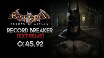 Batman: Arkham Asylum - Fastest Predator Challenge - Record Breaker (EXTREME) in 45 SECONDS