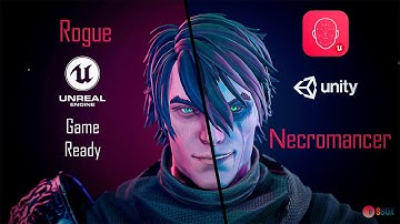 PREVIEW 3D CHARACTER - GAME READY MODEL - UNREAL ENGINE - Rogue Necromancer #1