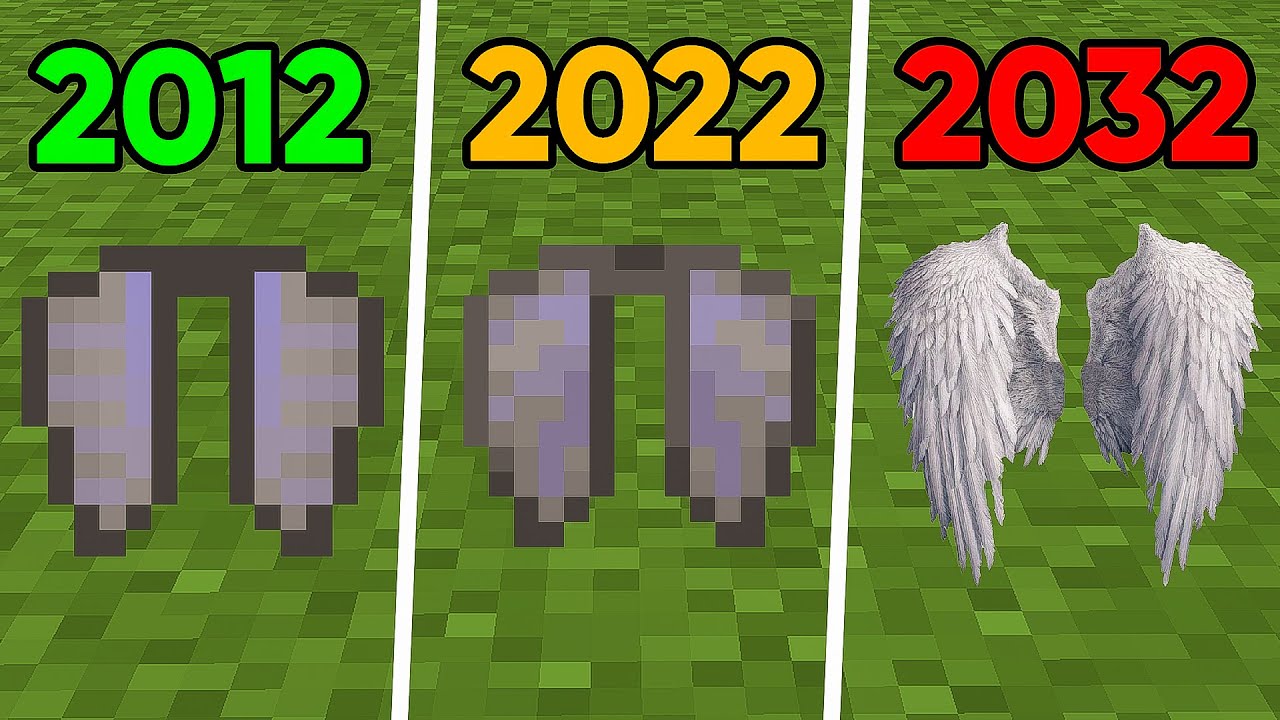 Minecraft Ib 2012 minecraft in 2012 vs 2022 vs 2032 - YouTube