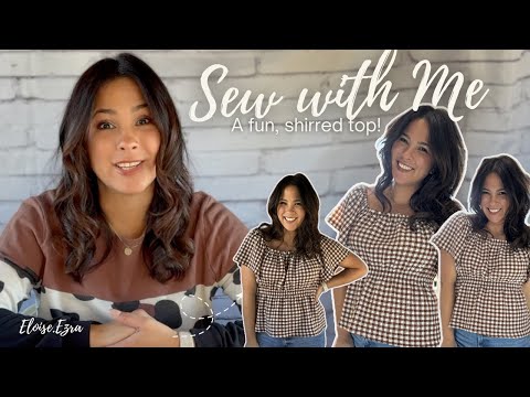 Sewing Up a Super EASY and Quick Shirred Top! - YouTube
