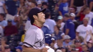 BOS@KC: Uehara retires Gordon to earn the save