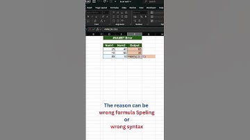 How to Fix #NAME? Error in Excel in 1 Minute!#shortvideo