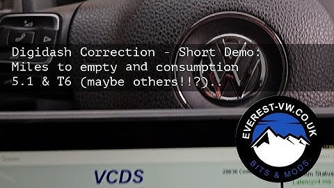EVEREST-VW DIGIDASH SUPPORT: Remaining miles / Consumption correction: T5.1 example @everest-vw