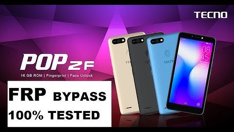 Tecno POP 2F BF1 FRP bypass 100% tested