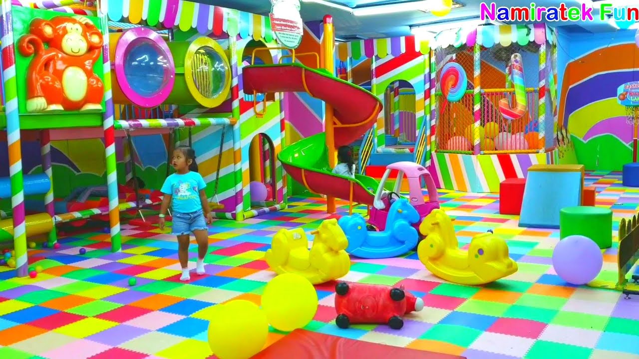 Mainan Anak Indoor Playground Permainan Naik Odong Odong Mobil Mobilan Mandi Bola Ayunan Perosotan