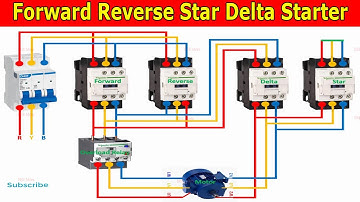 Forward Reverse Star Delta Starter | Reverse Forward Star Delta Starter Power Wiring Connection
