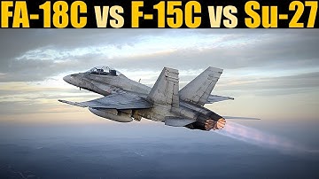 DOGFIGHT: FA-18C vs F-15C vs Su-27 #HornetIsAwesome | DCS WORLD