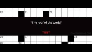 "The roof of the world" Crossword Clue Solution
